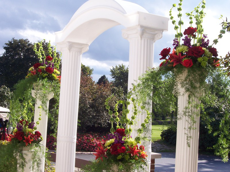 ceremony flowers pillars ceremony flowers pillars