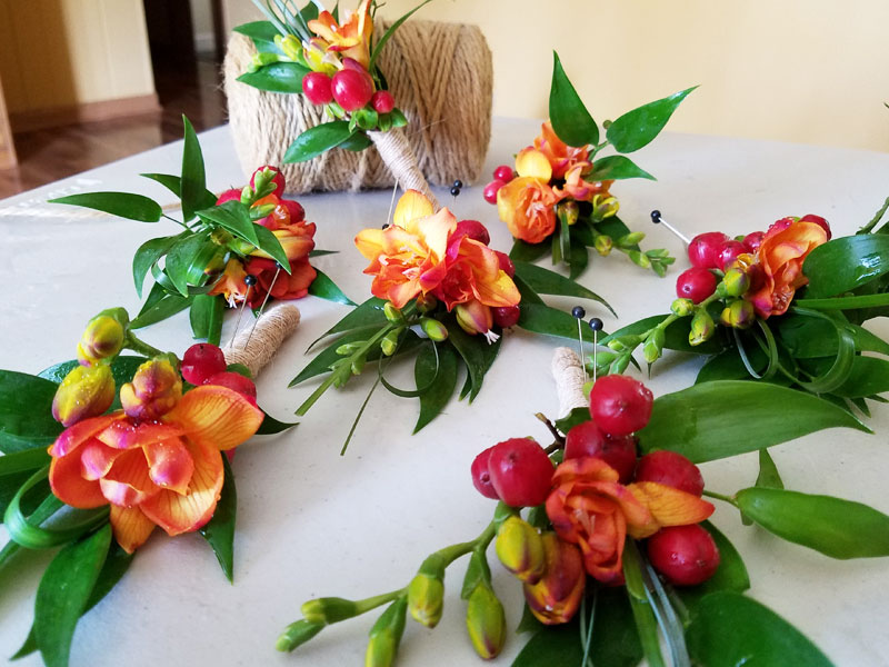 Boutonnieres- The Works Florist Boutonnieres- The Works Florist